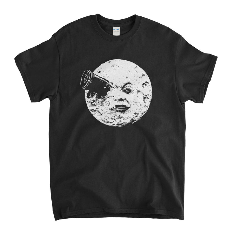Georges Melies T Shirt - A Trip To The Moon Old Skool Hooligans Vintage Film Design
