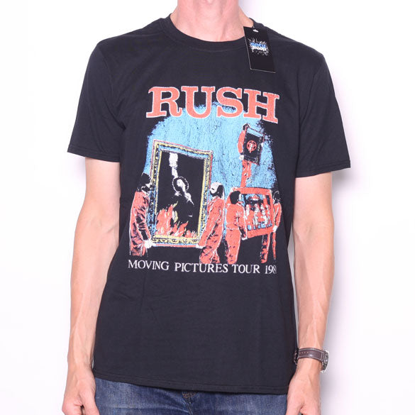 Rush T Shirt - Moving Pictures Tour 1981 100% Official