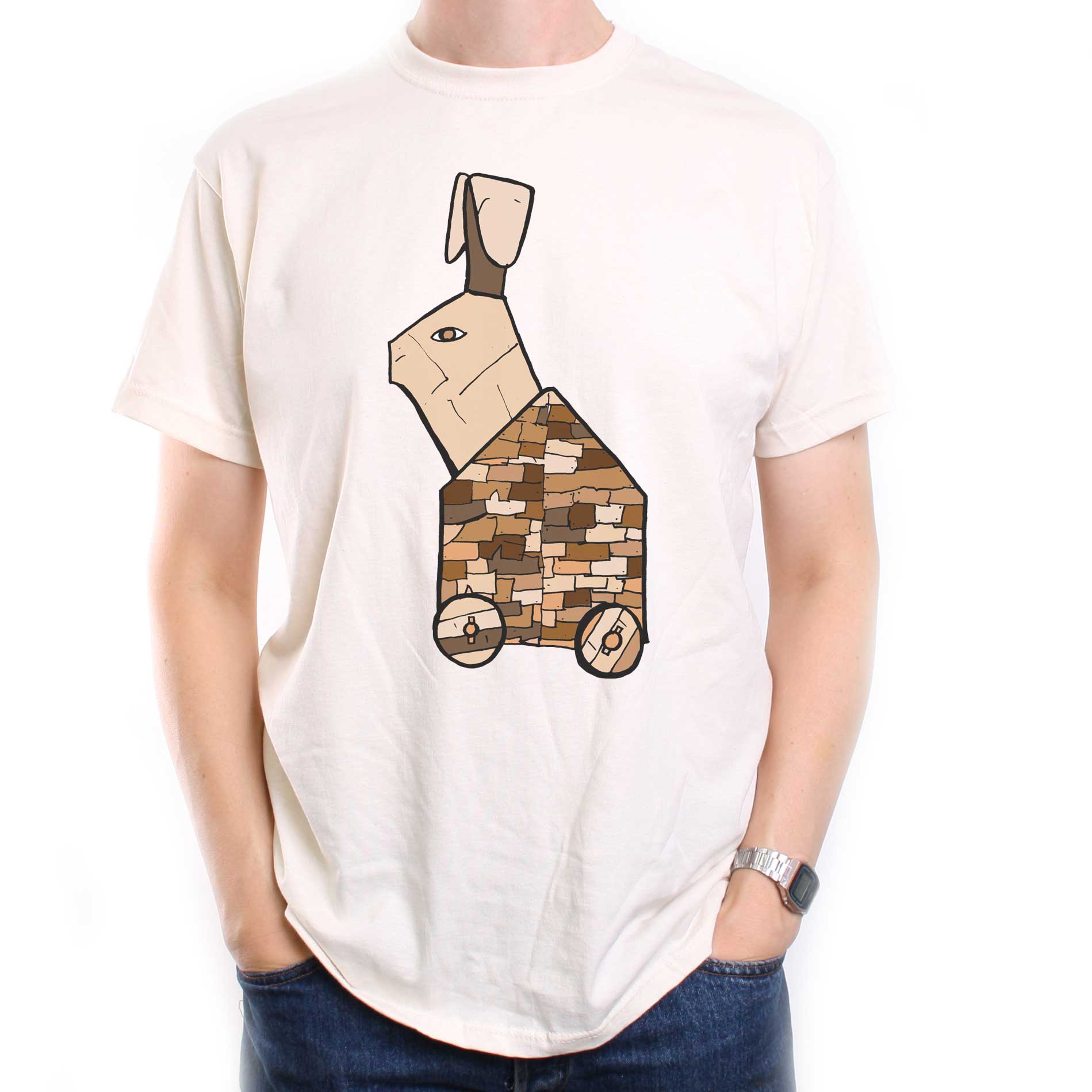 Inspired by Monty Python T Shirt - Trojan Bunny | Classic Comedy T ...