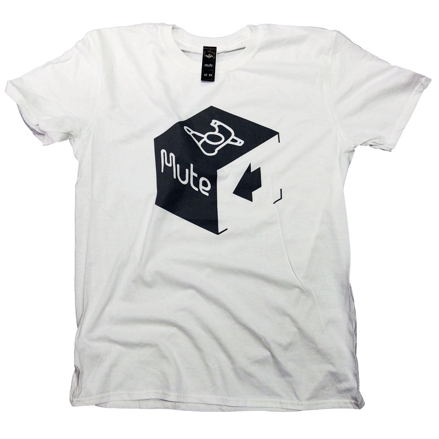 Mute Records T Shirt - White Cube 100% Official