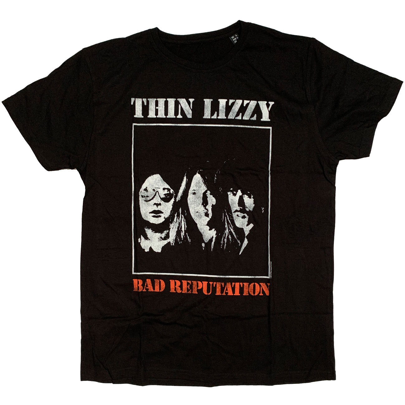 Thin Lizzy T Shirt - Bad Reputation Cover 100% Official Retro Distressed Style
