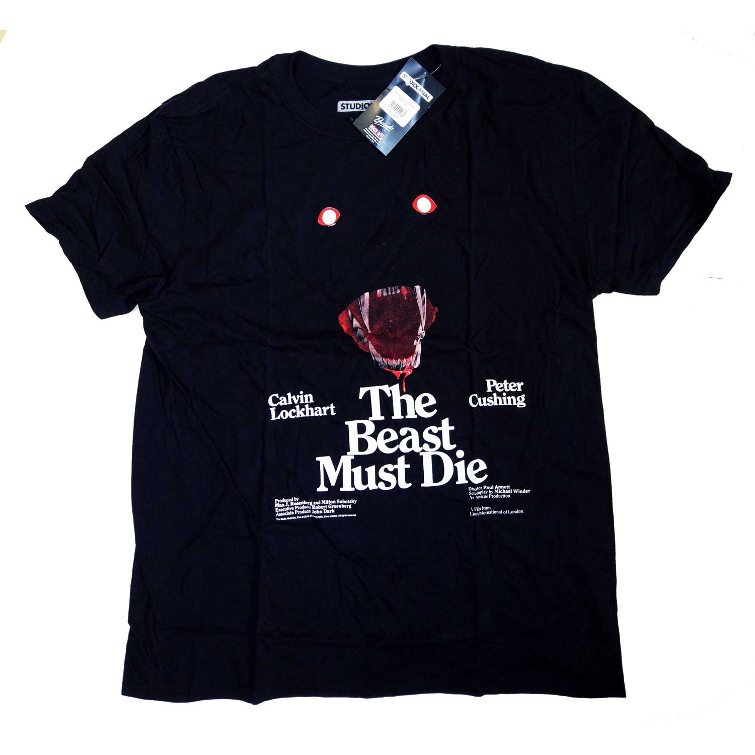 The Beast Must Die T Shirt - Classic UK Horror Shirt 100% Official