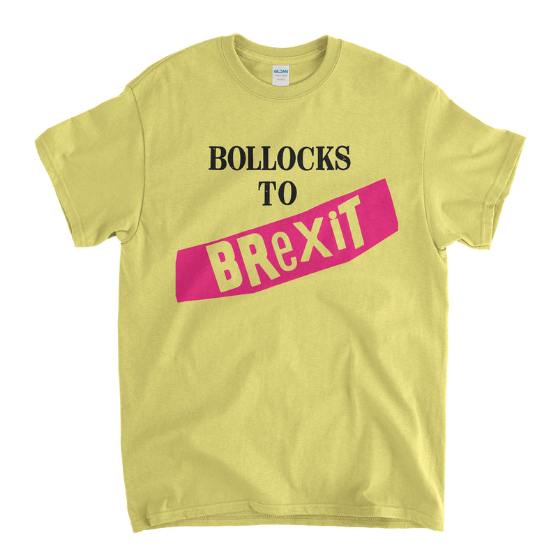 Bollocks To Brexit T Shirt An Old Skool Hooligans Punk Leave Design