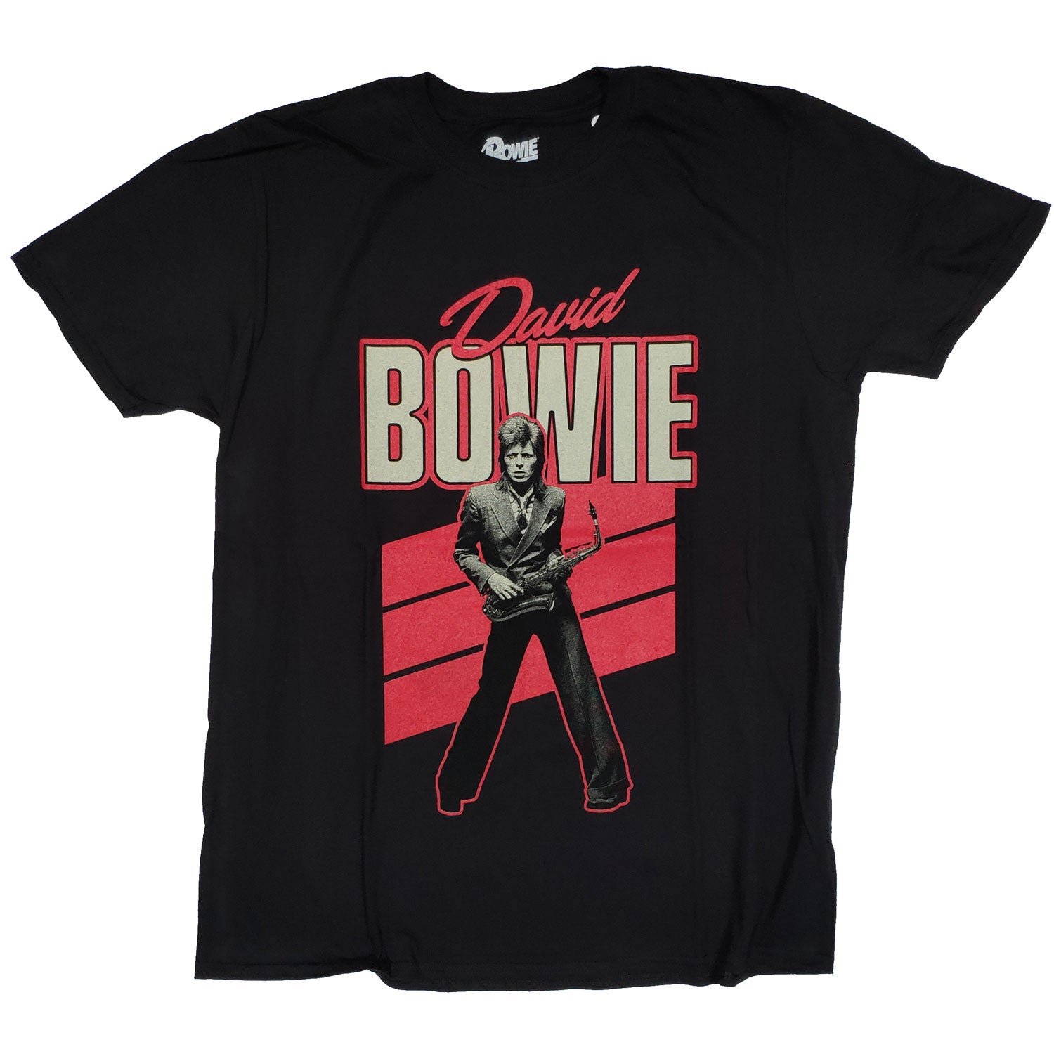 David Bowie T Shirt - Bowie Sax 100% Official