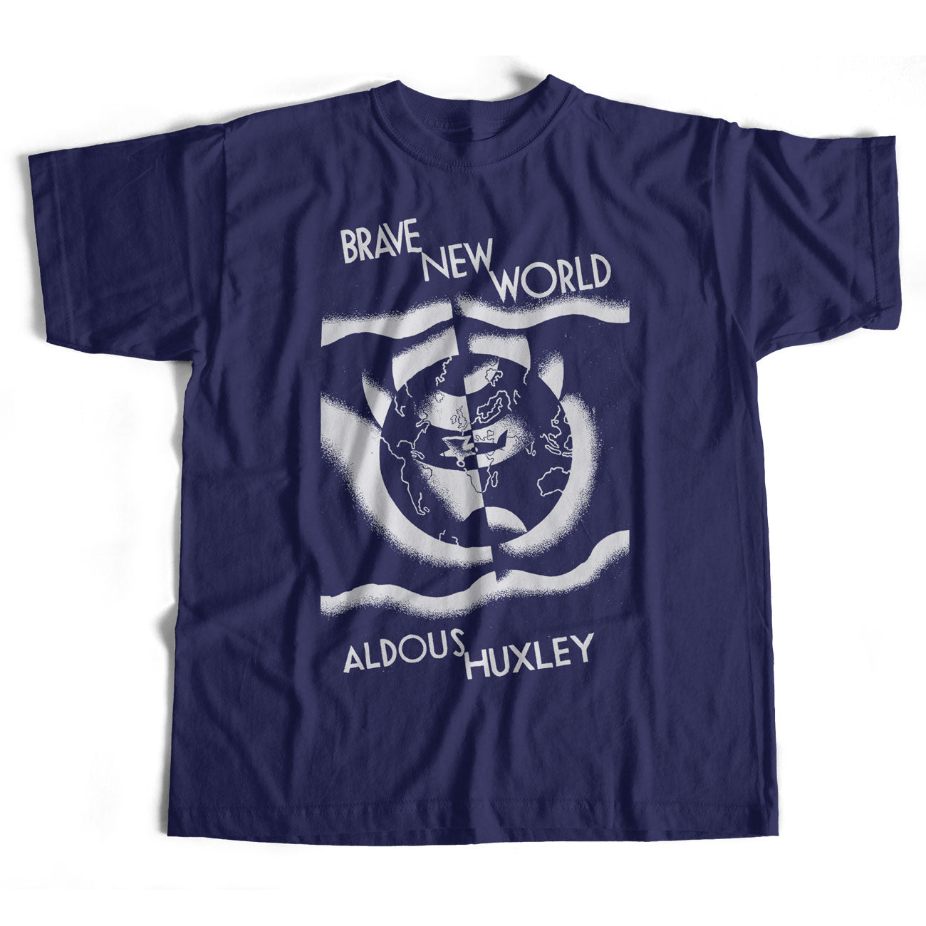 Aldous Huxley T Shirt - Brave New World 1st Edition Cover Classic Literature