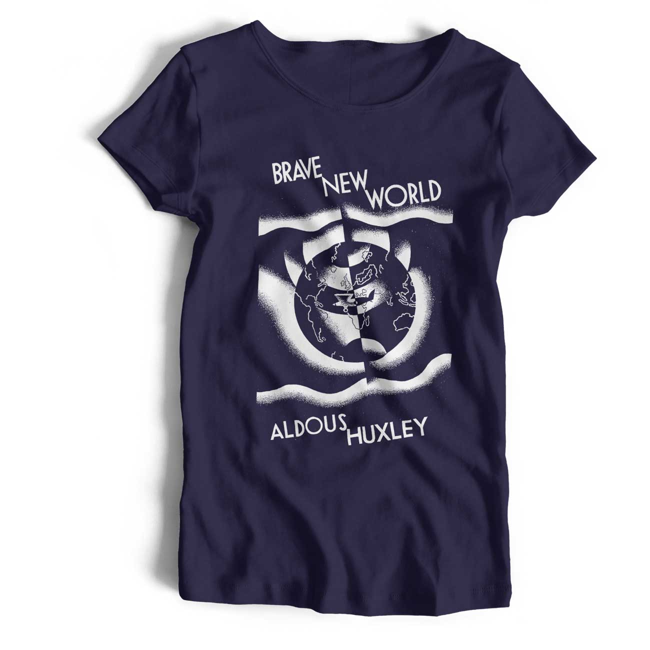 Aldous Huxley T Shirt - Brave New World 1st Edition Cover Classic Literature