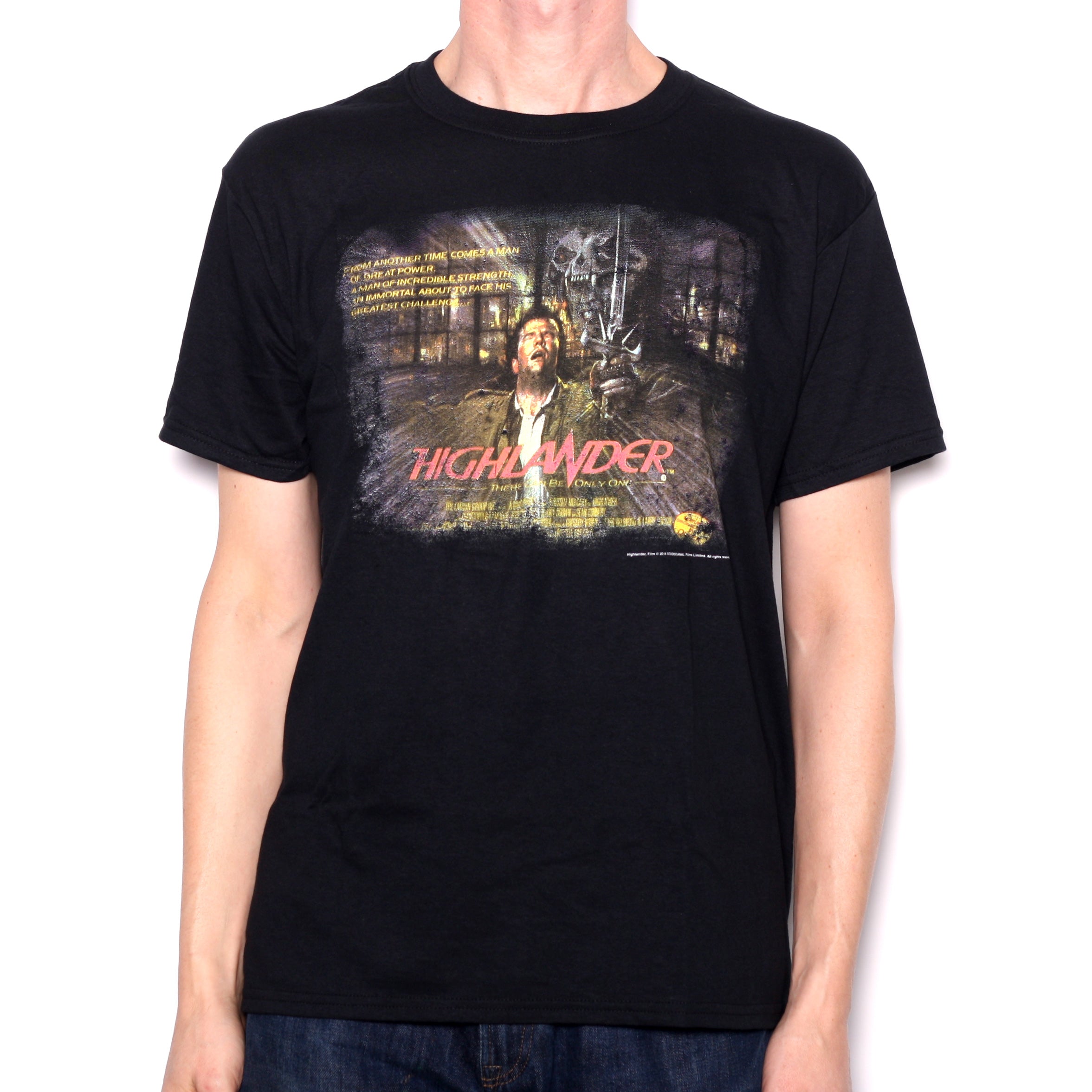 Highlander T Shirt - Cult Movie Poster 100% Official