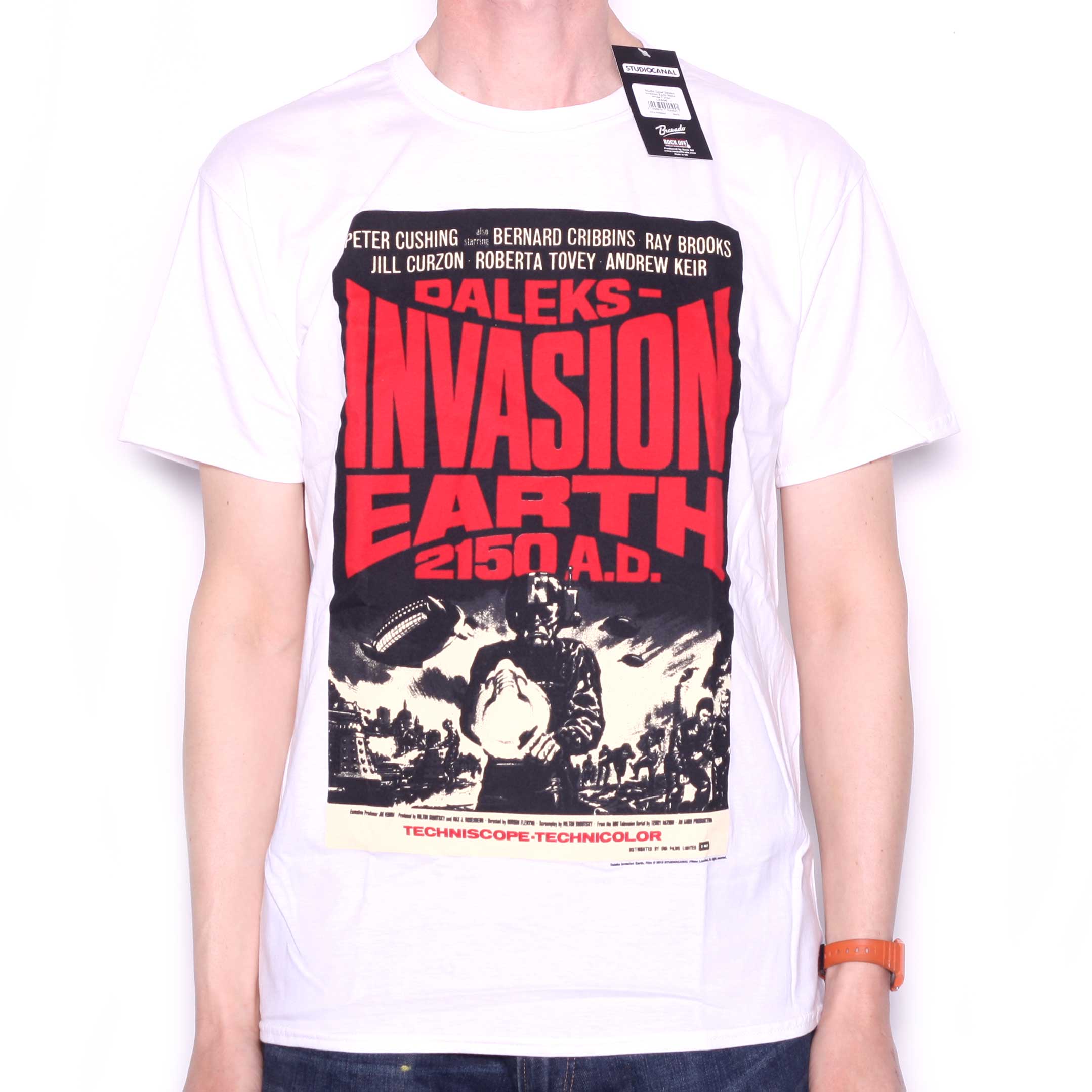 Dr Who T Shirt - Daleks Invasion Earth 100% Official