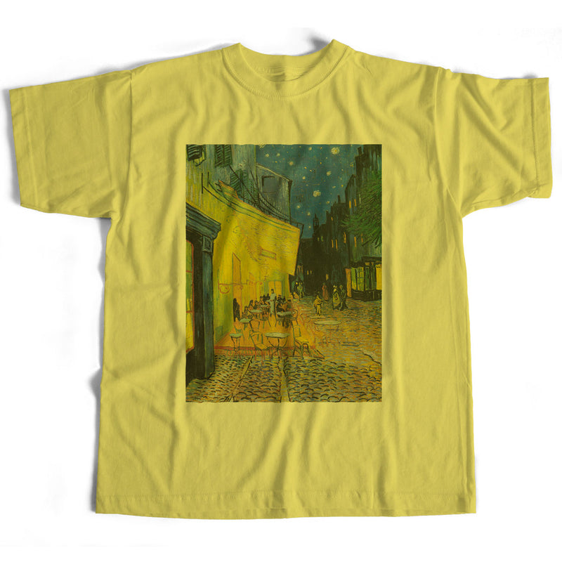 Van Gogh T Shirt - Café Terrace At Night Classic Fine Art Print