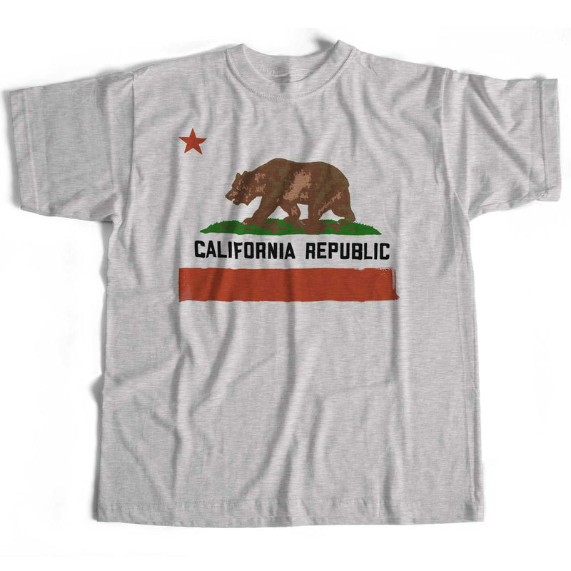 State Flag Of California Flag T Shirt - An Old Skool Hooligans Ccaliforniaflag-yellow-grey-slassic