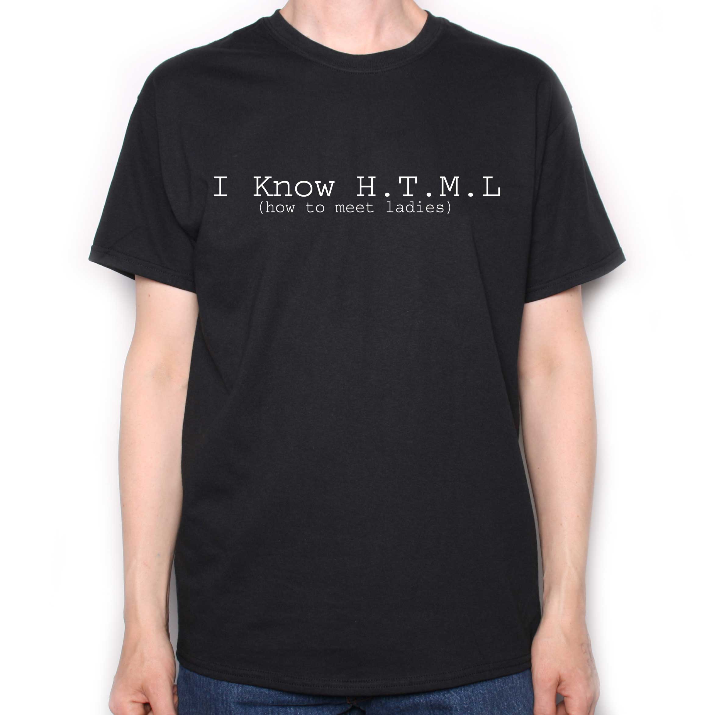 I Know H.T.M.L. (How To Meet Ladies) T shirt as seen in Silicon Valley