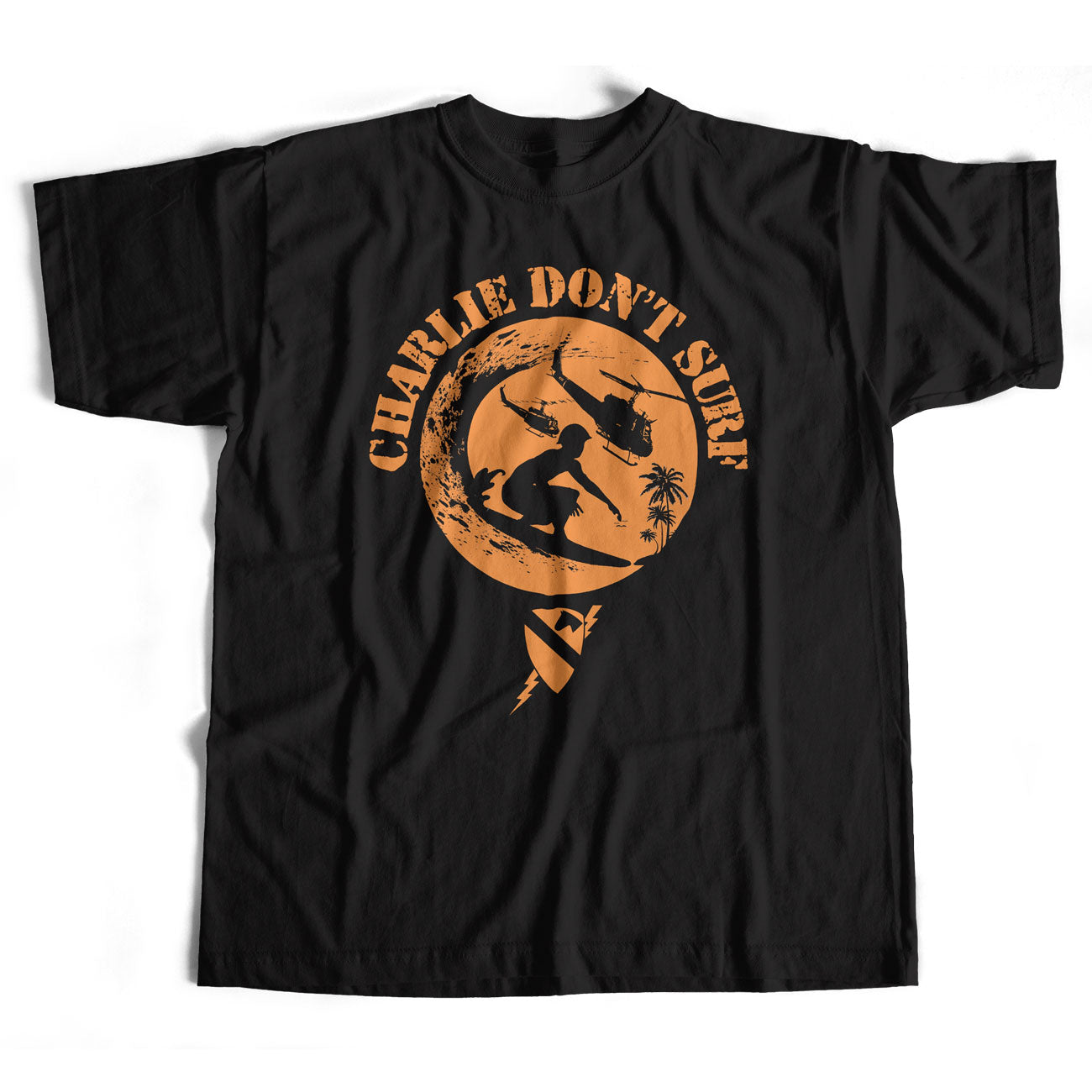 Charlie Don't Surf Circle Cavalry Crest T Shirt