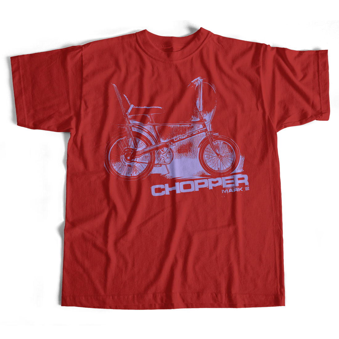 Raleigh Chopper T Shirt - Mark 2 Classic Bike Design Old Skool Hooligans