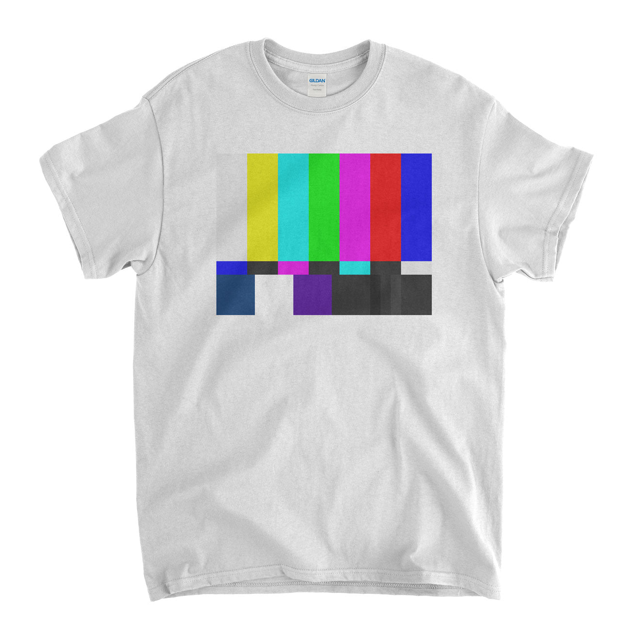 TV Colour Bars T shirt - An Old Skool Hooligans TV Classic As Worn In The Big Bang Theory