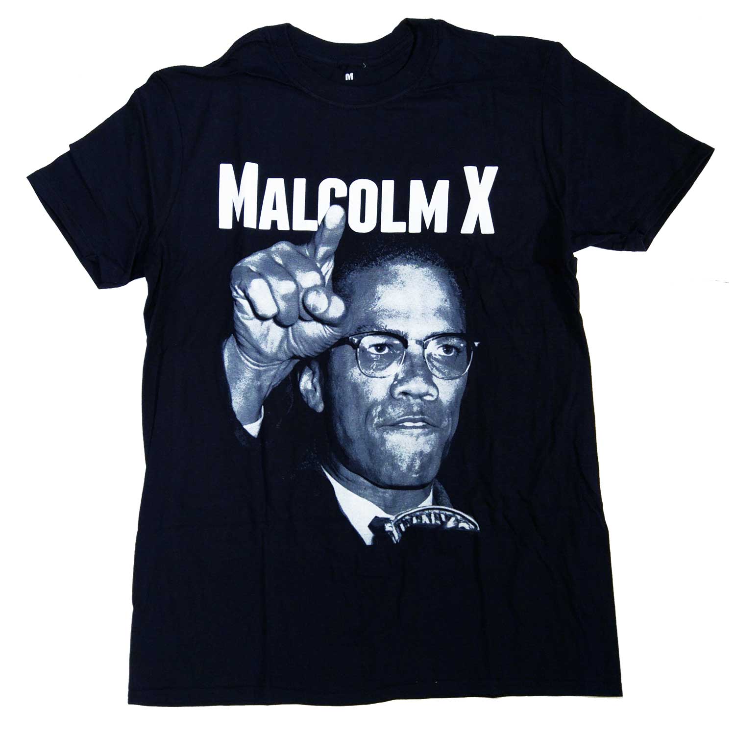 Malcolm X T Shirt - Pointing 100% Official