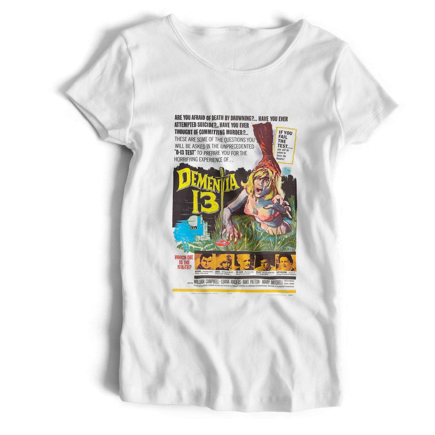 Dementia 13 Poster T Shirt - Old Skool Hooligans Cult Movie Tee