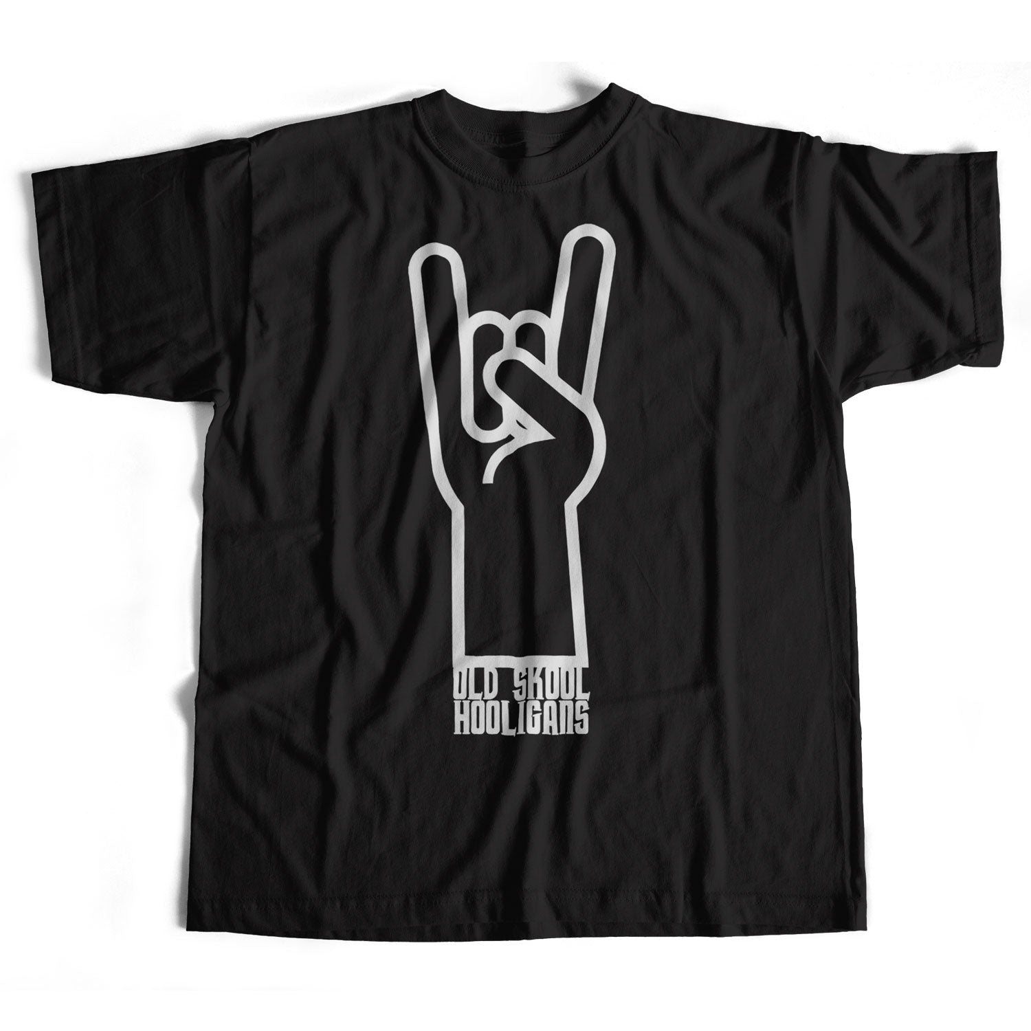 Old Skool Hooligans Rock Originals - Devil Sign Of The Horns T Shirt