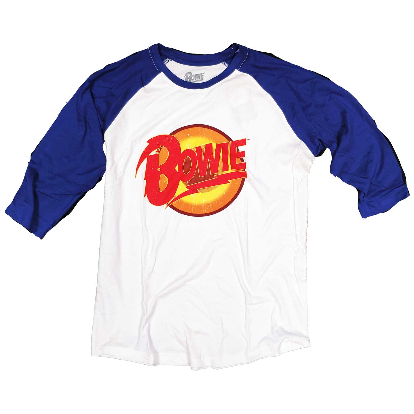 David Bowie T Shirt - Diamond Dogs Logo Baseball Style 100% Official