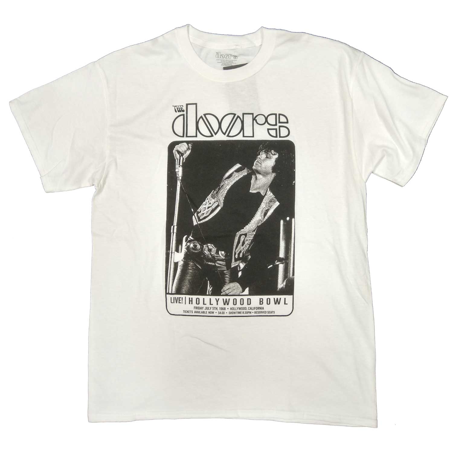 The Doors T Shirt - Hollywood Bowl Live Jim Morrison Poster 100% Official