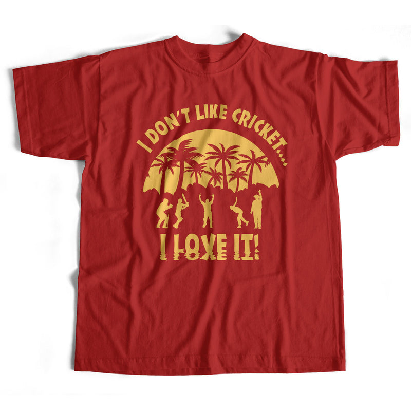 Inspired by 10cc T Shirt - I Don't Like Cricket - I love It