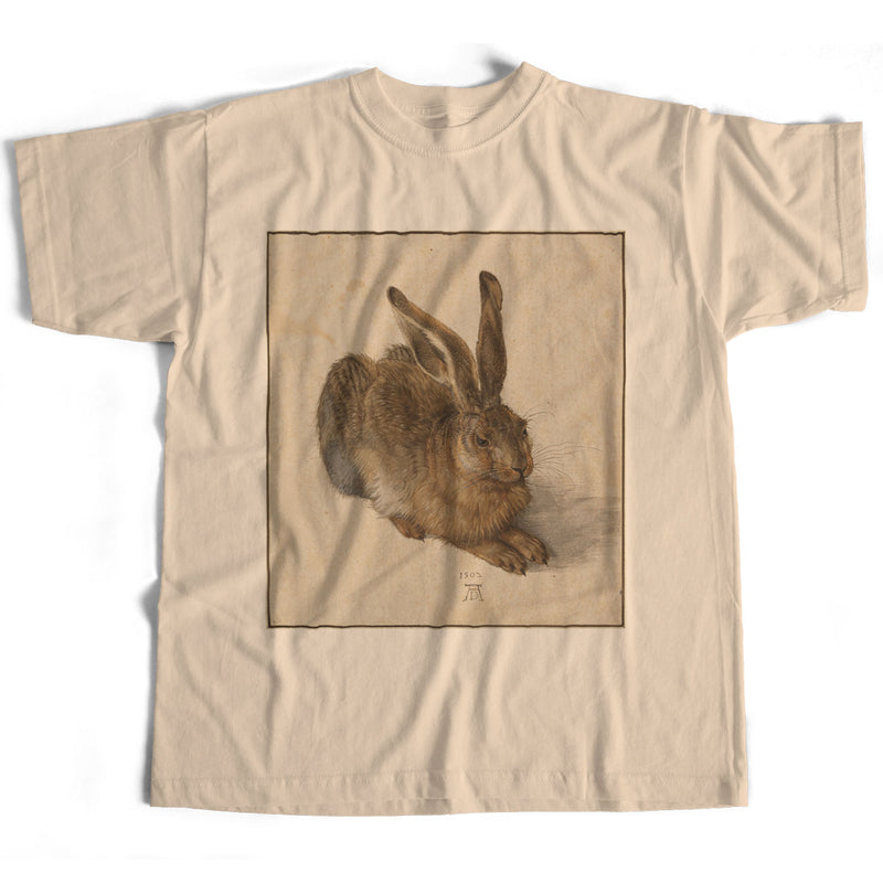 Albrecht Durer T Shirt - Rabbit Print Classic Colour Fine Art Illustration