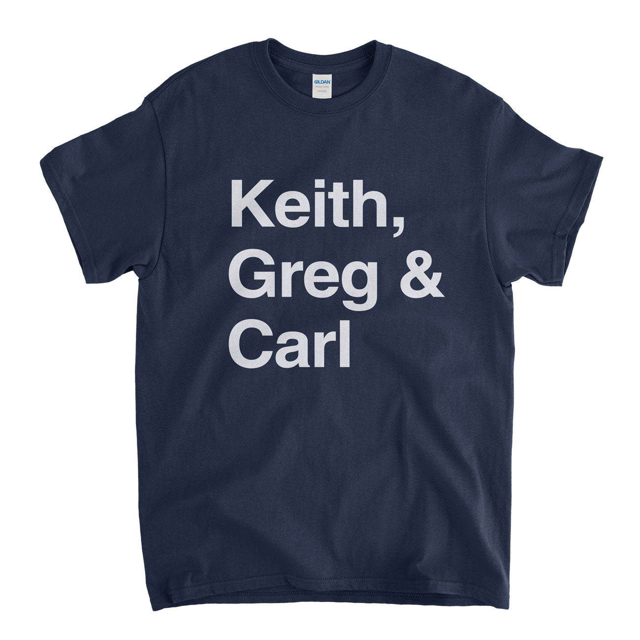 Keith, Greg & Carl Names T Shirt - An Old Skool Hooligans ELP Names Classic