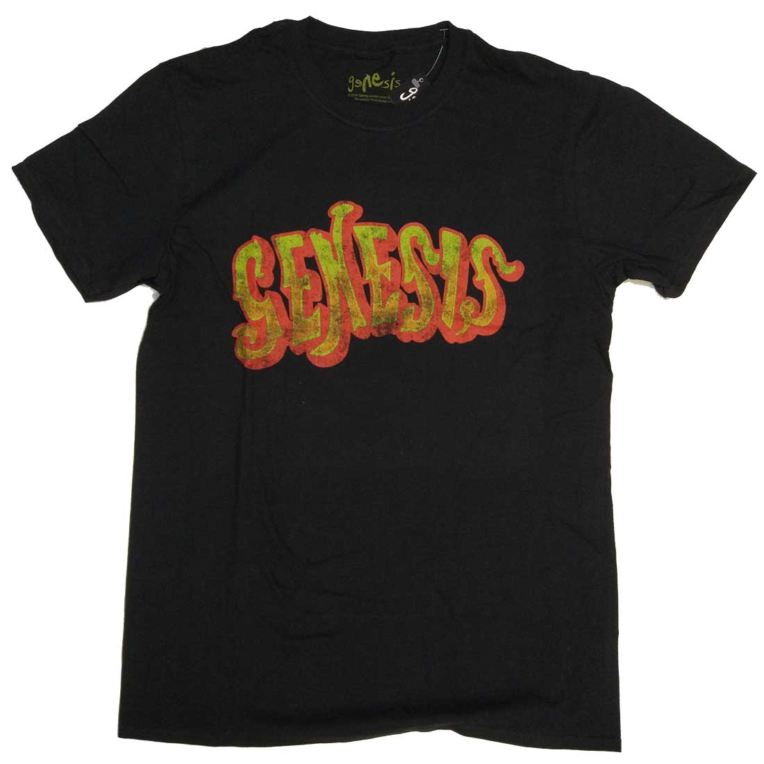 Genesis T Shirt - Foxtrot Era Classic Retro Logo 100% Official Old Skool Hooligans