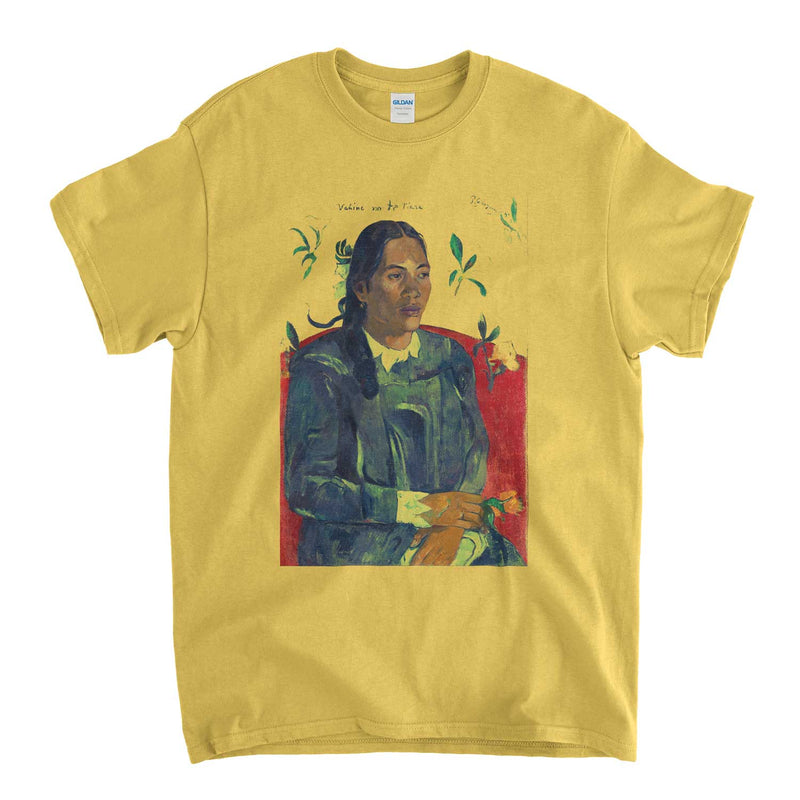 Paul Gauguin T Shirt - Tahitian Woman With A Flower