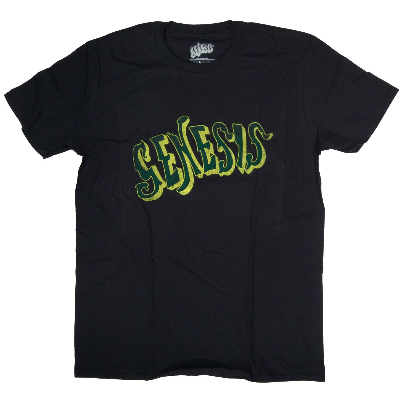 Genesis T Shirt - 100% Official Foxtrot Green & Yellow Logo