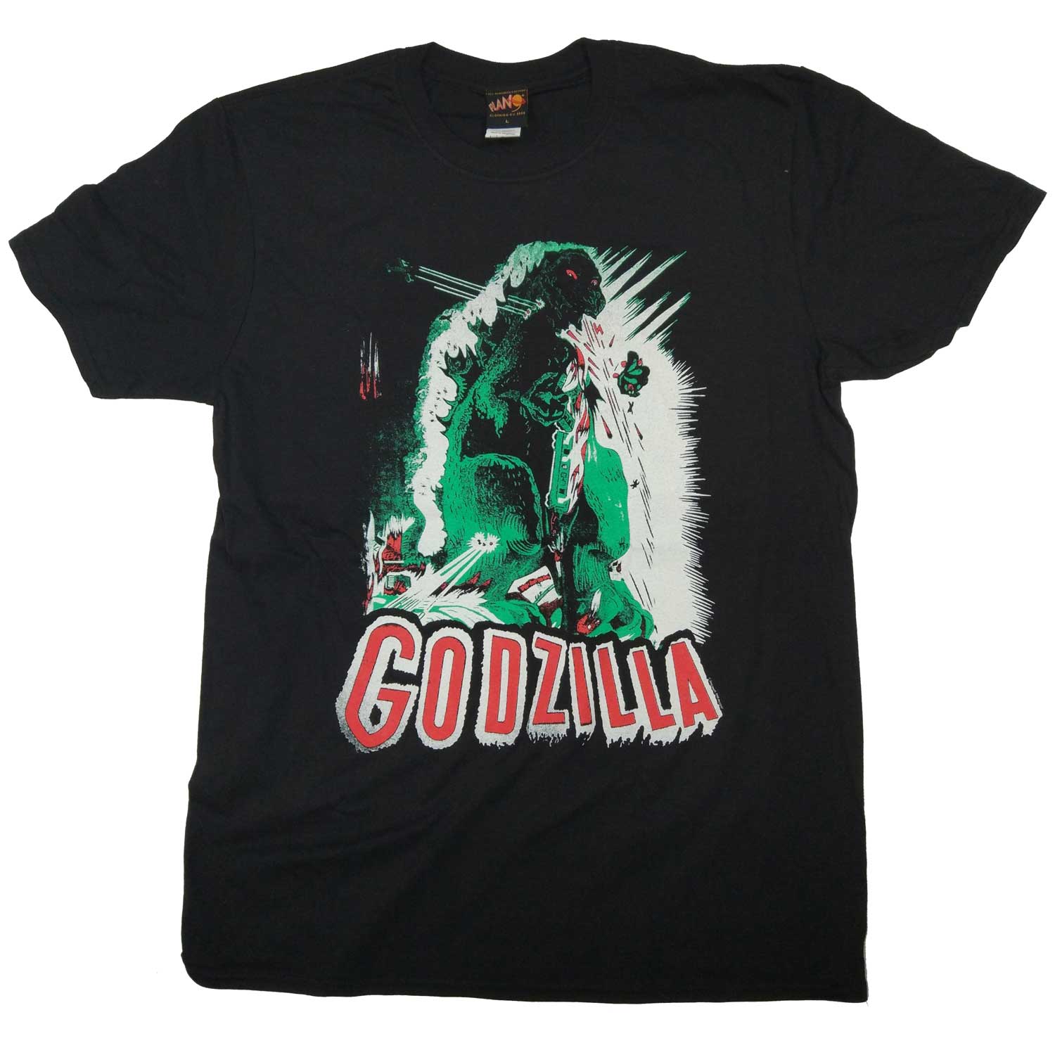 Godzilla T Shirt - 100% Official Cult Movie Monster T Shirt Black