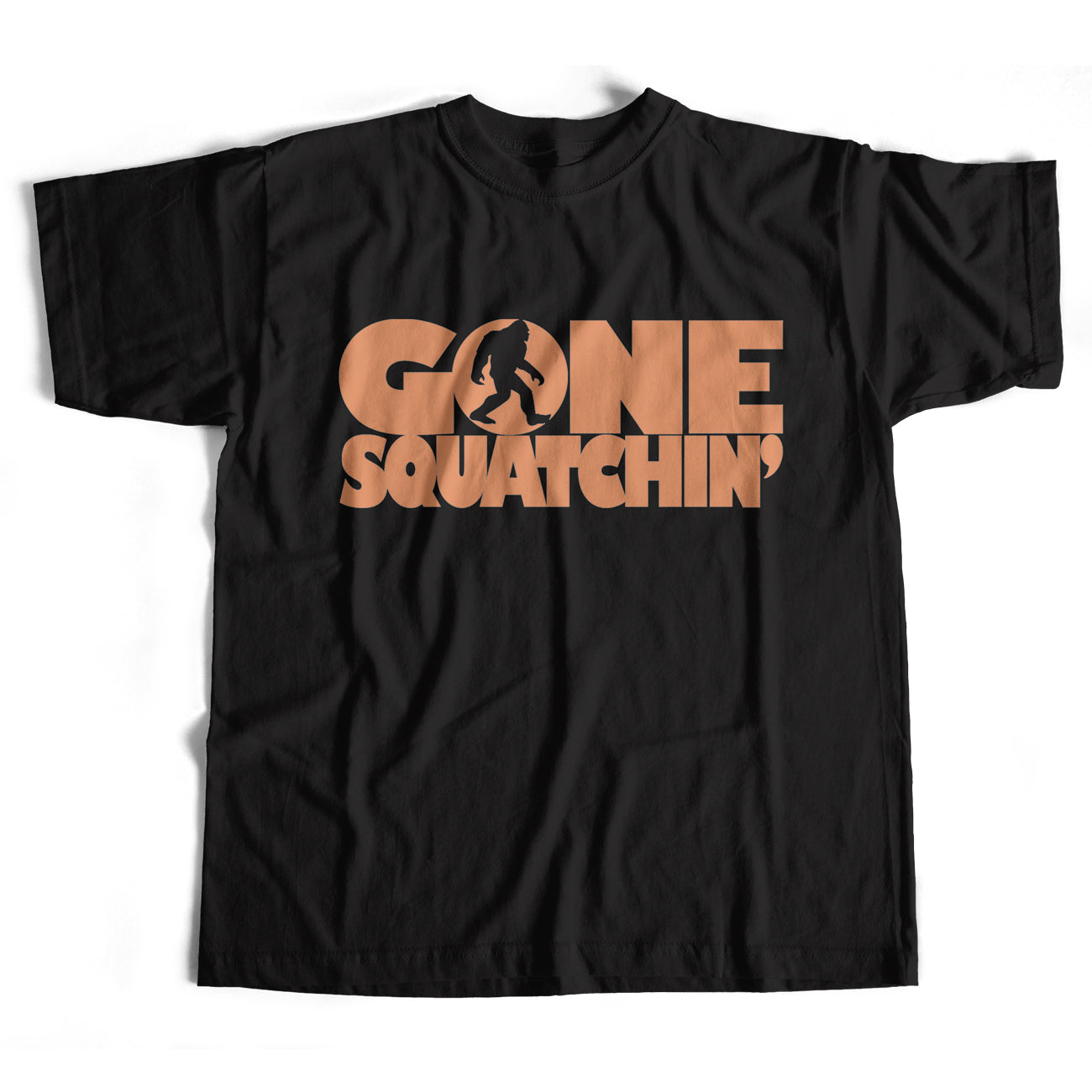 Old Skool Hooligans Bigfoot T Shirt - Gone Squatchin' Logo Sasquatch