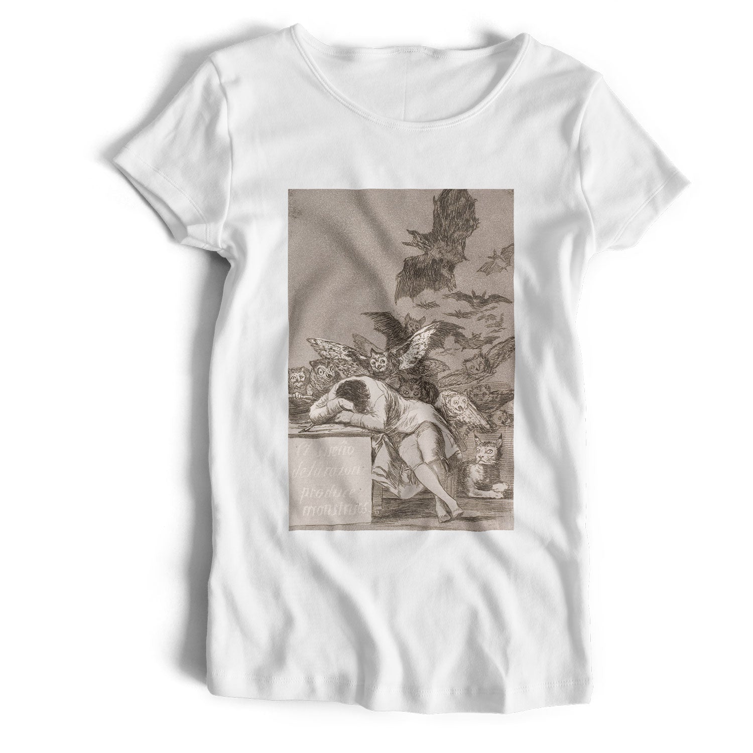 Goya T Shirt - The Sleep Of Reason Produces Monsters An Old Skool Hooligans Fine Art Tee