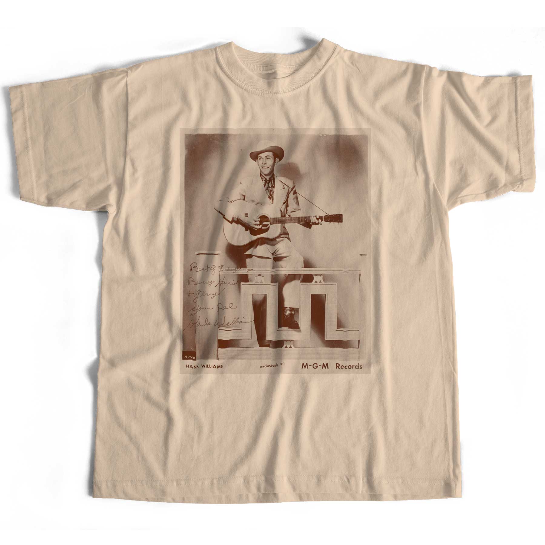 Old Skool Hooligans Hank Williams T Shirt - Signed Promo