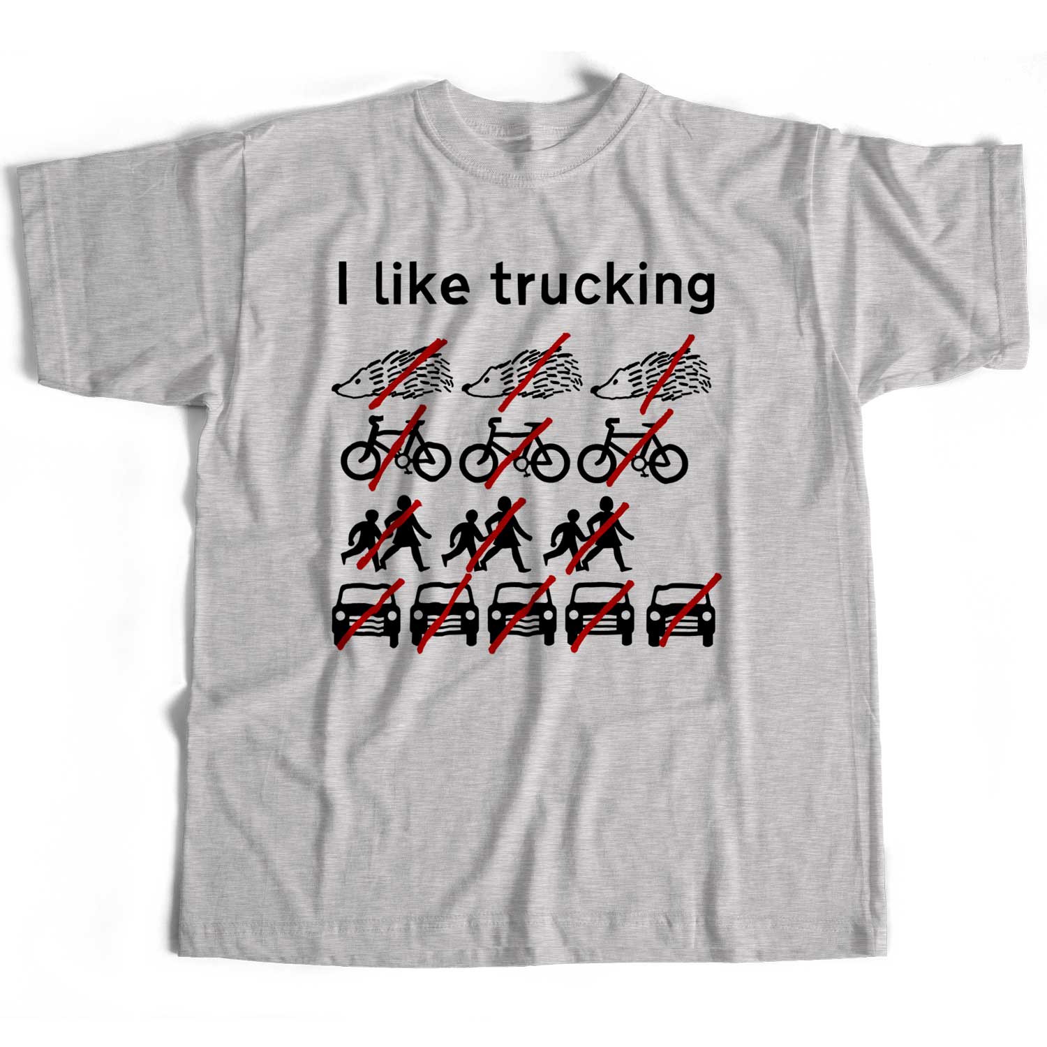 Inspired by Not The Nine O'Clock News T shirt - I Like Trucking Hedghogs