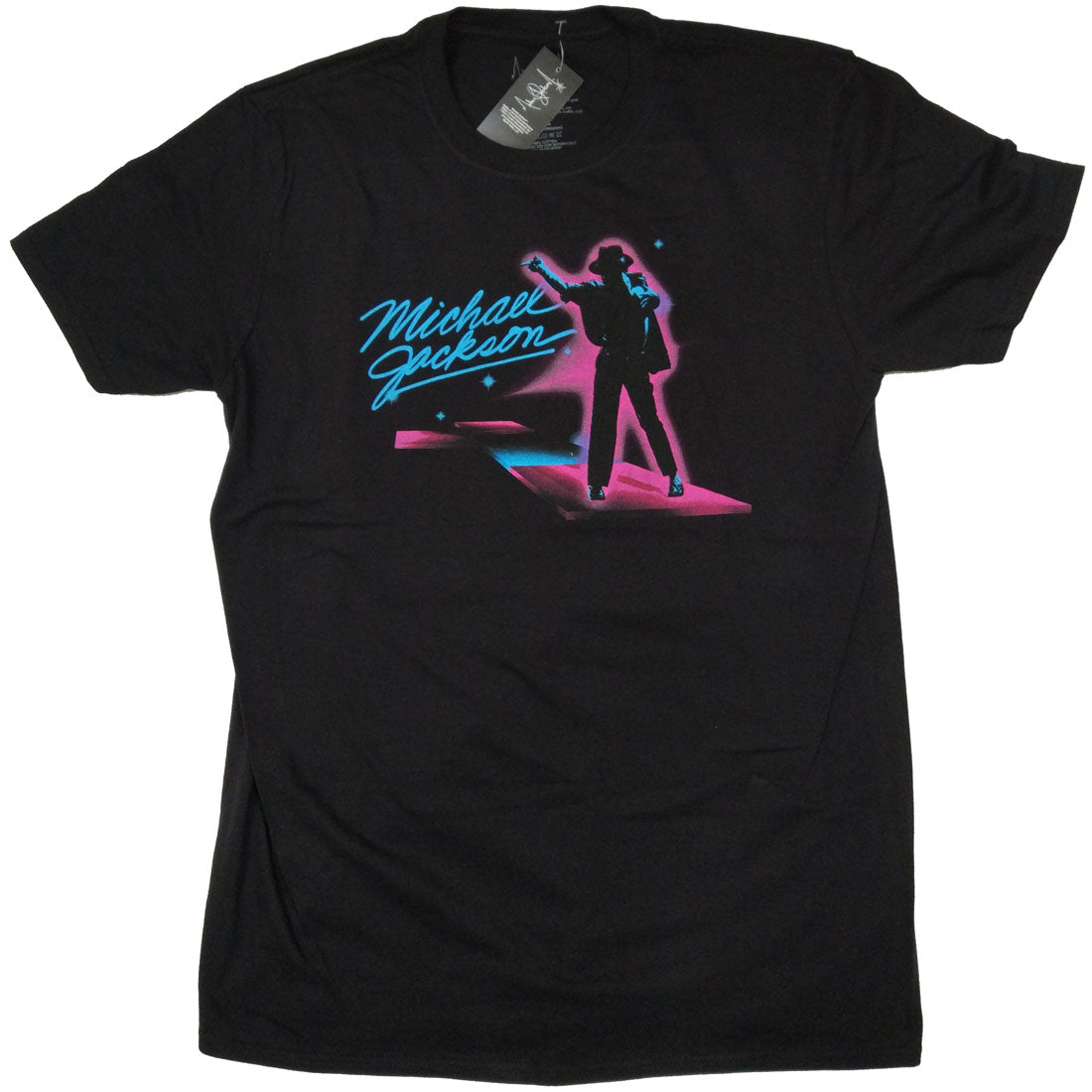 Michael Jackson T Shirt - On Stage Neon Glow 100% Official