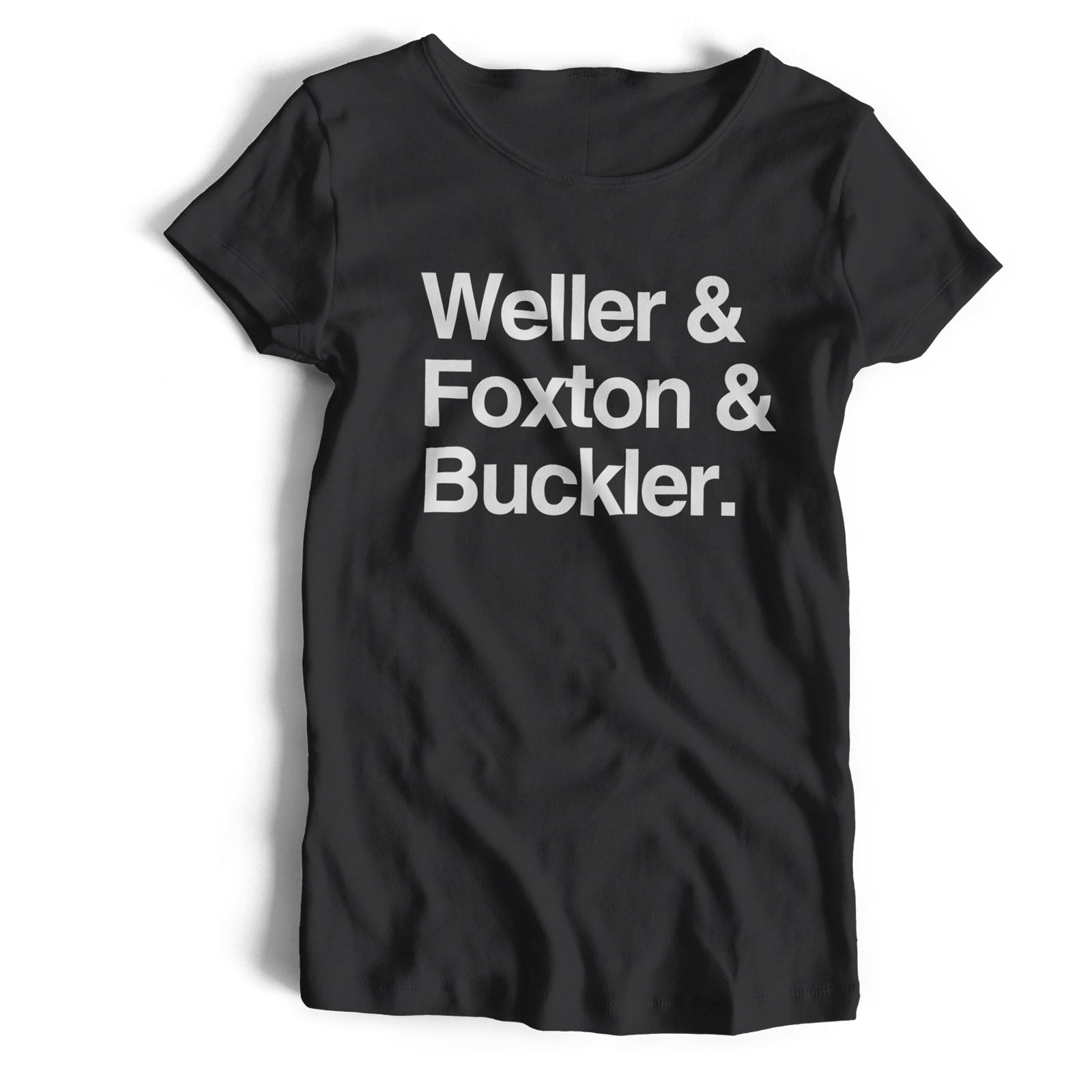 Weller & Foxton & Buckler Names T Shirt - A Mod Names Classic The Jam