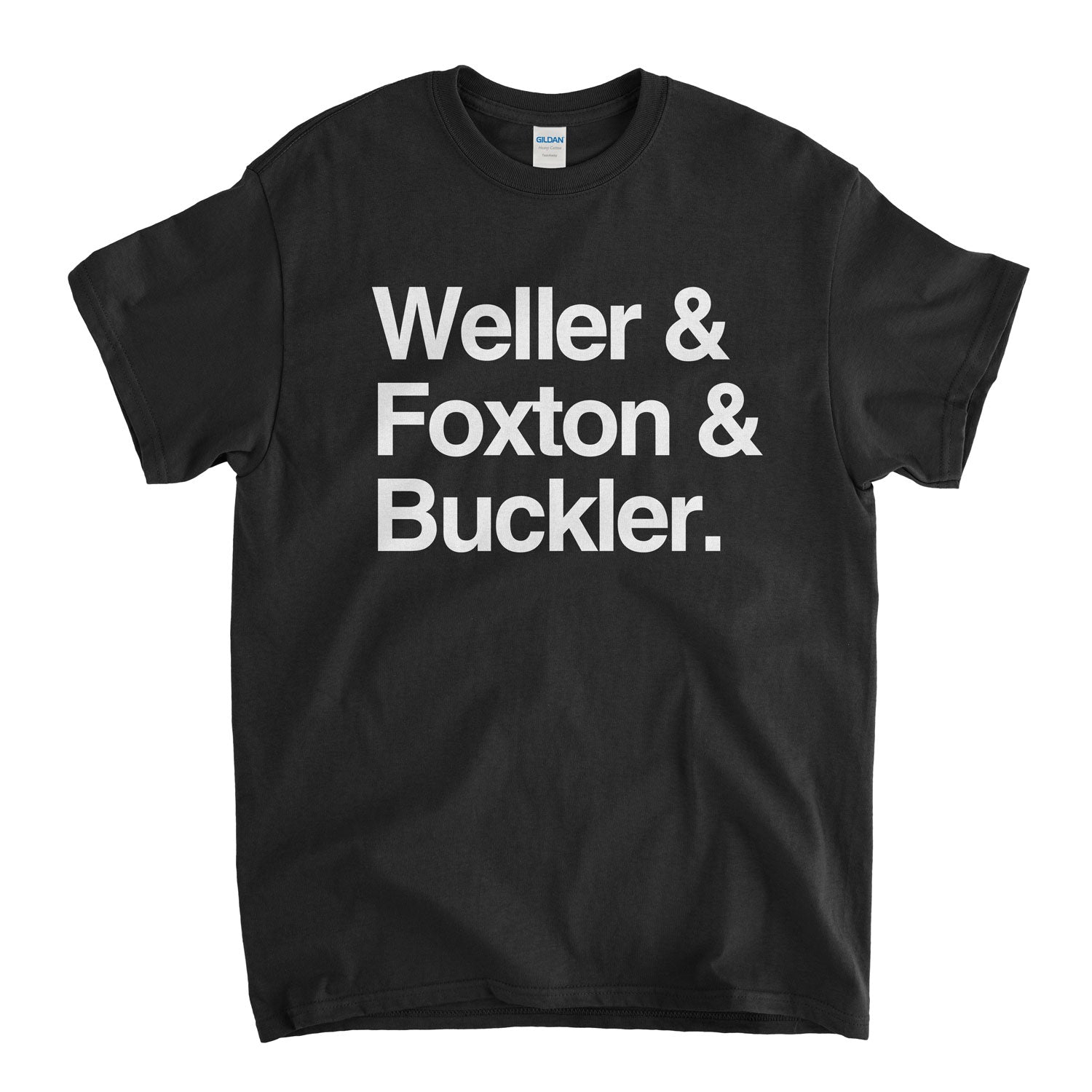 Weller & Foxton & Buckler Names T Shirt - A Mod Names Classic The Jam