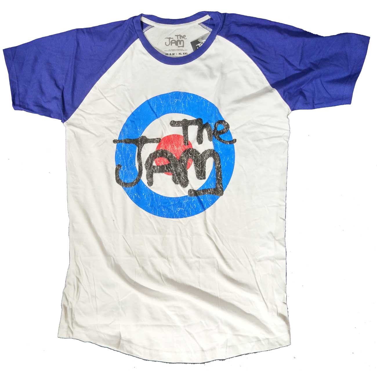 The Jam T Shirt - Classic Mod Target Baseball Shirt Retro Style 100% Official