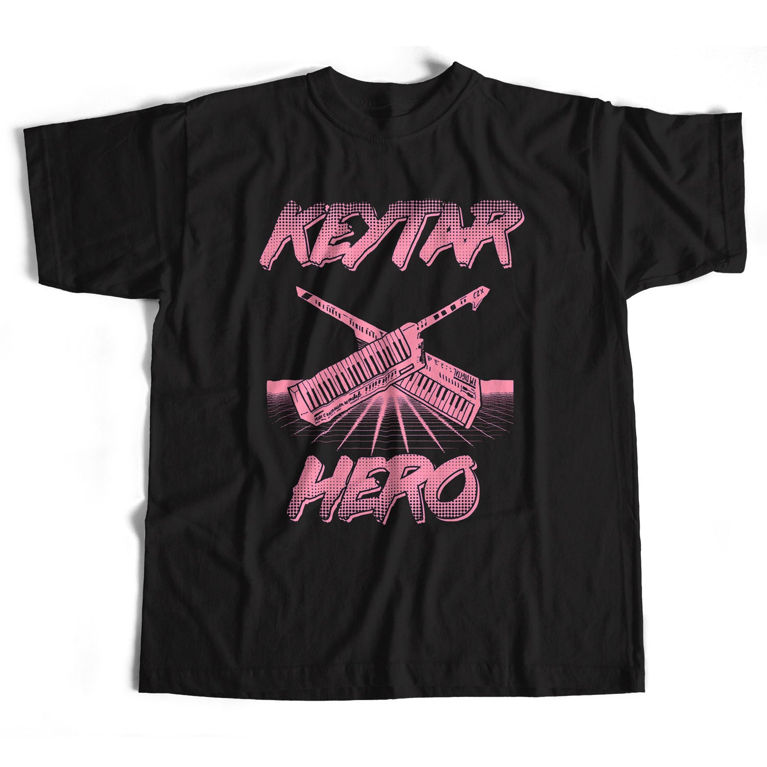 Old Skool Hooligans Keytar Hero T Shirt - An 80's Synth Classic