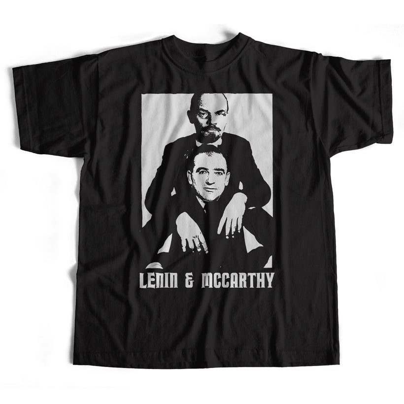 Old Skool Hooligans Lenin & McCarthy T Shirt - A 60's Pop Communism Ma