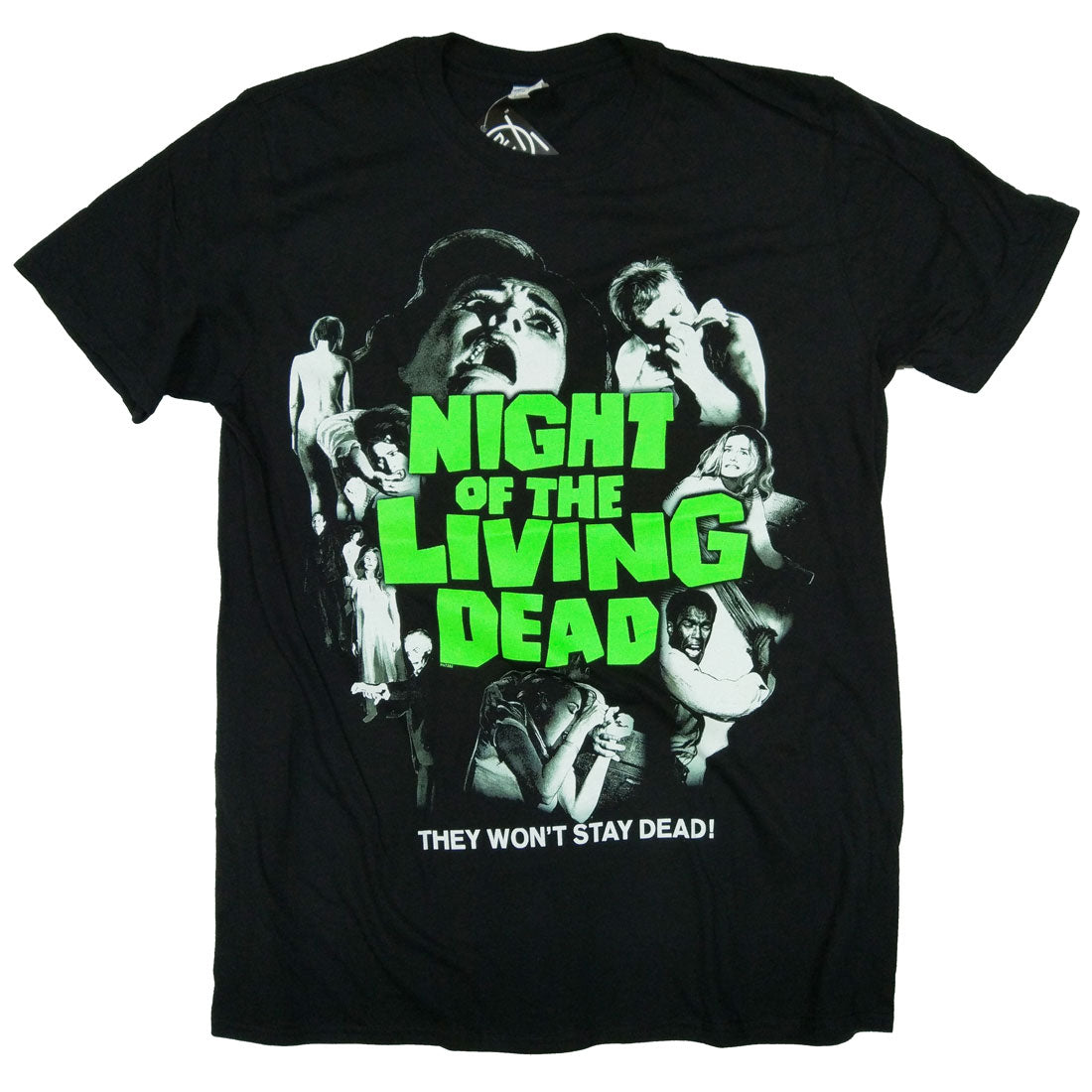 Night Of The Living Dead T Shirt - 100% Official Classic Colour Poster Design Black