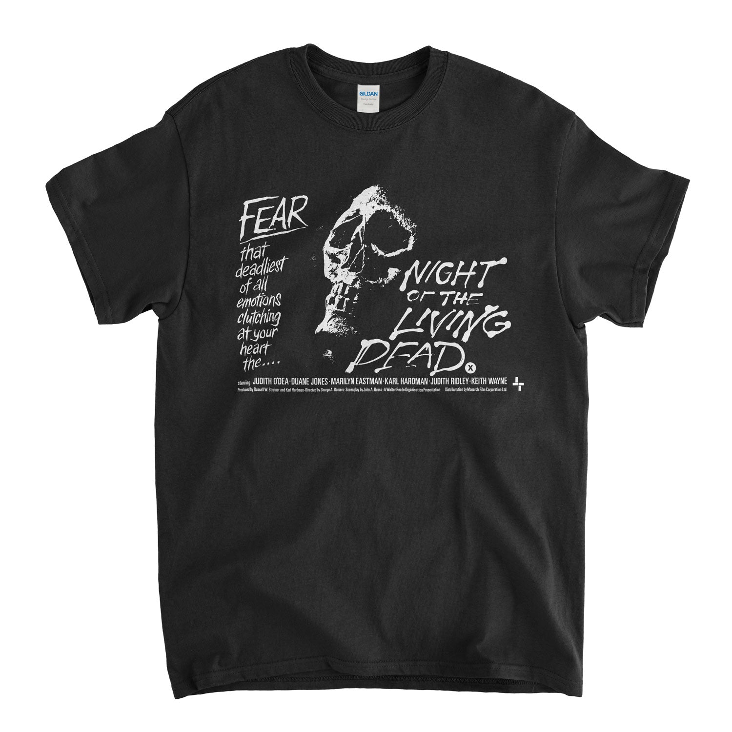 Night Of The Living Dead Fear Poster T Shirt - Old Skool Hooligans Horror Poster Tee