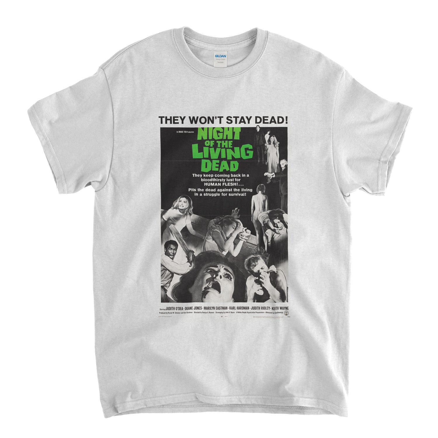 Night Of The Living Dead Poster T Shirt - Old Skool Hooligans Horror Poster Tee
