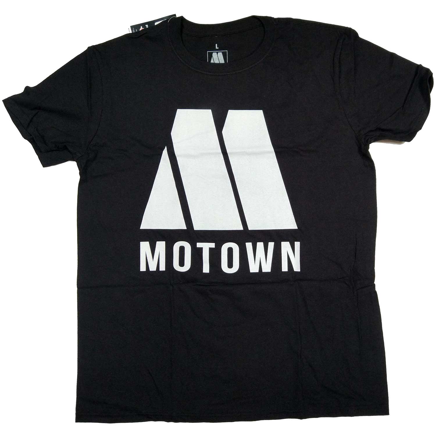 Motown T shirt - Classic Logo Black 100% Official