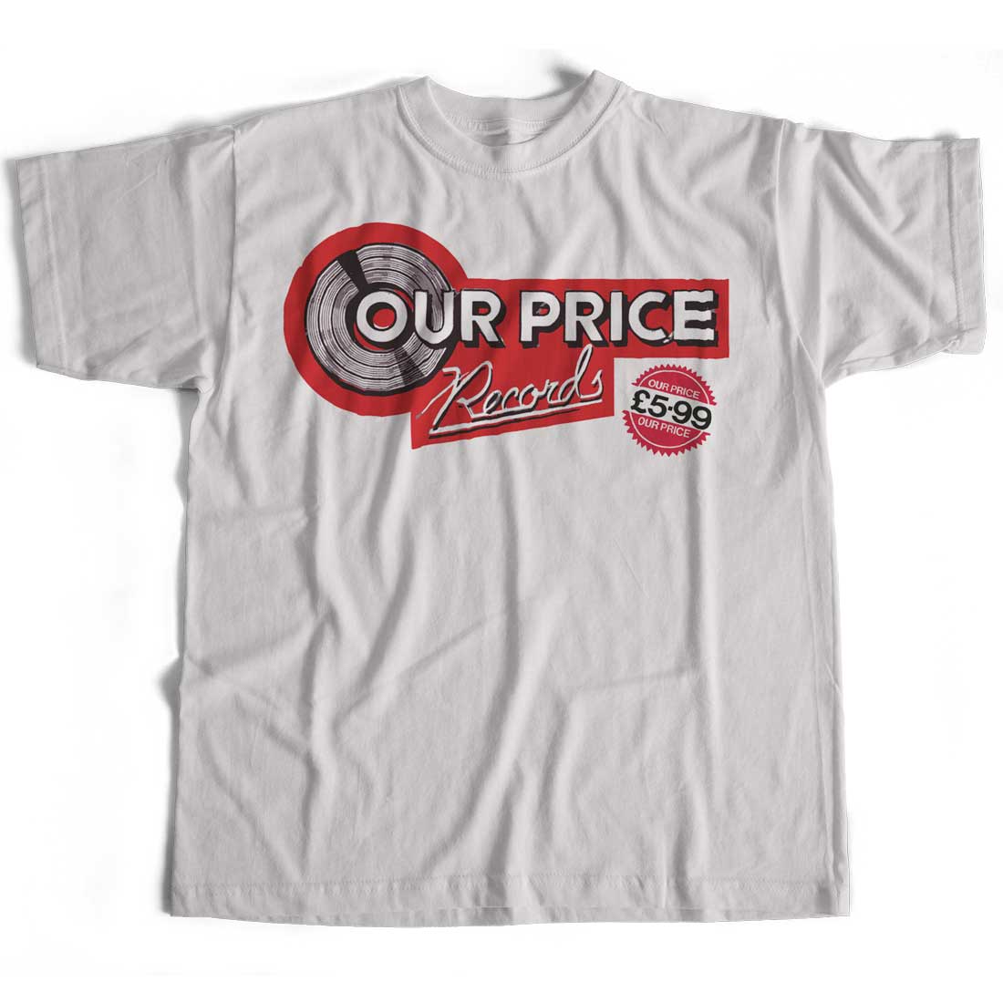 Our Price Records Logo T Shirt - An Old Skool Hooligans Retro Music Classic