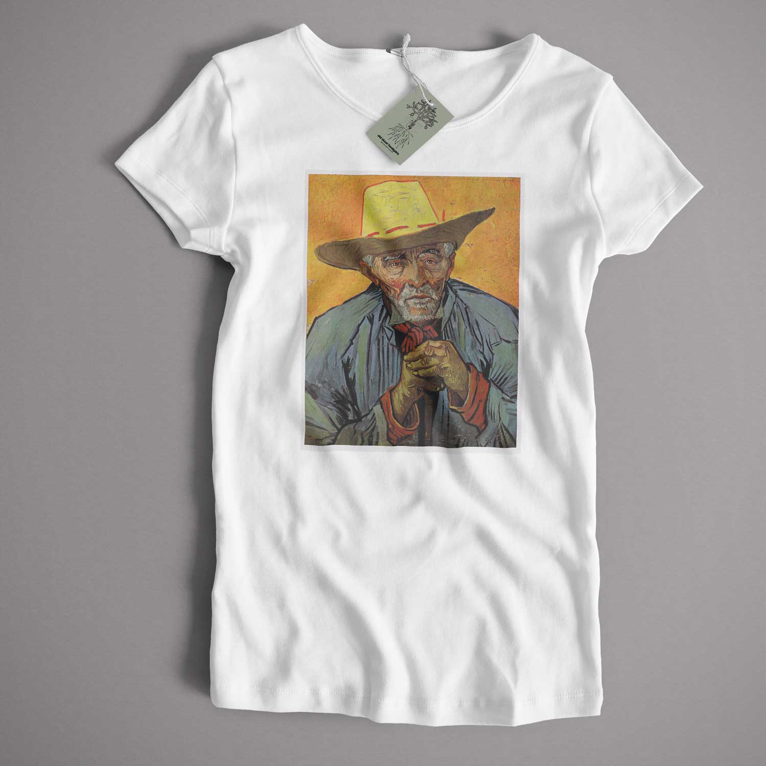 Old Skool Hooligans Fine Art T Shirt - Vincent Van Gogh Patience Escalier