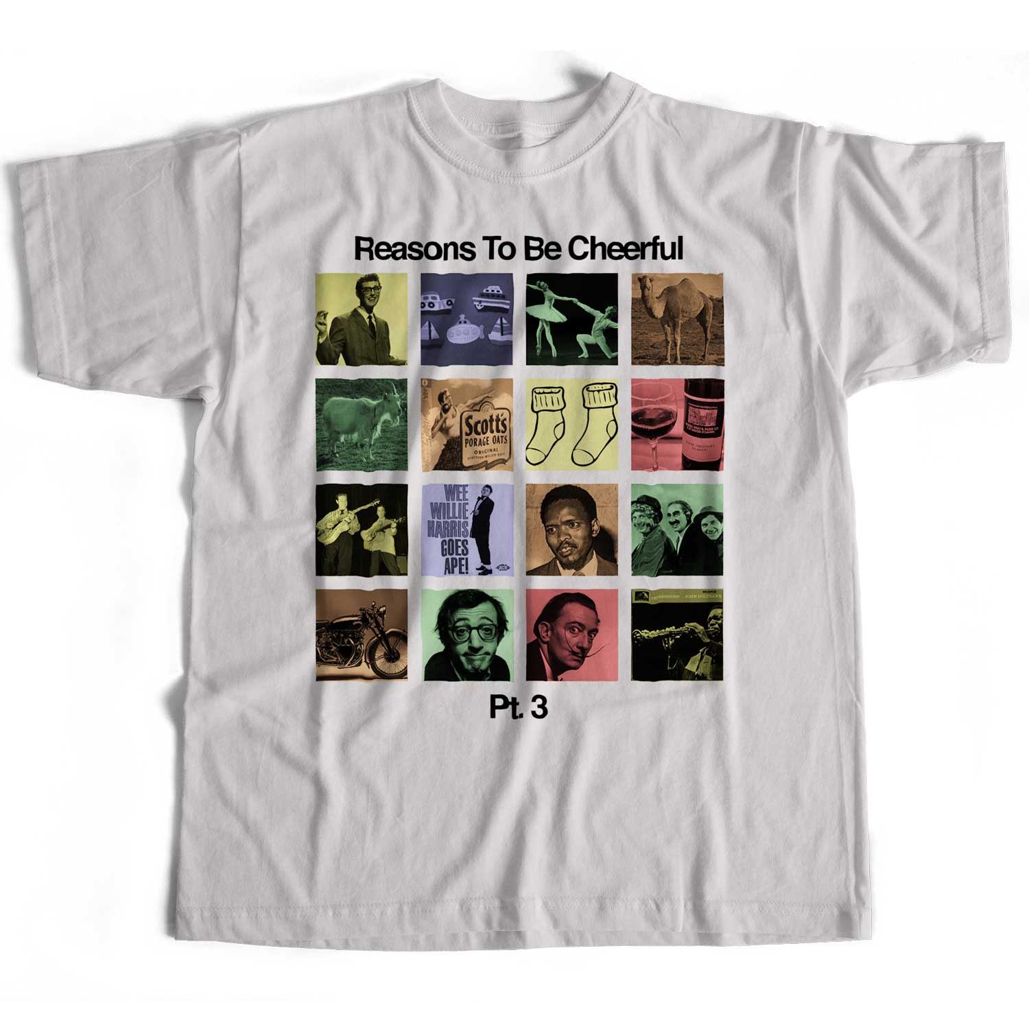 Inspired by Ian Dury T Shirt - Reasons To Be Cheerful Pt. 3 Pictures