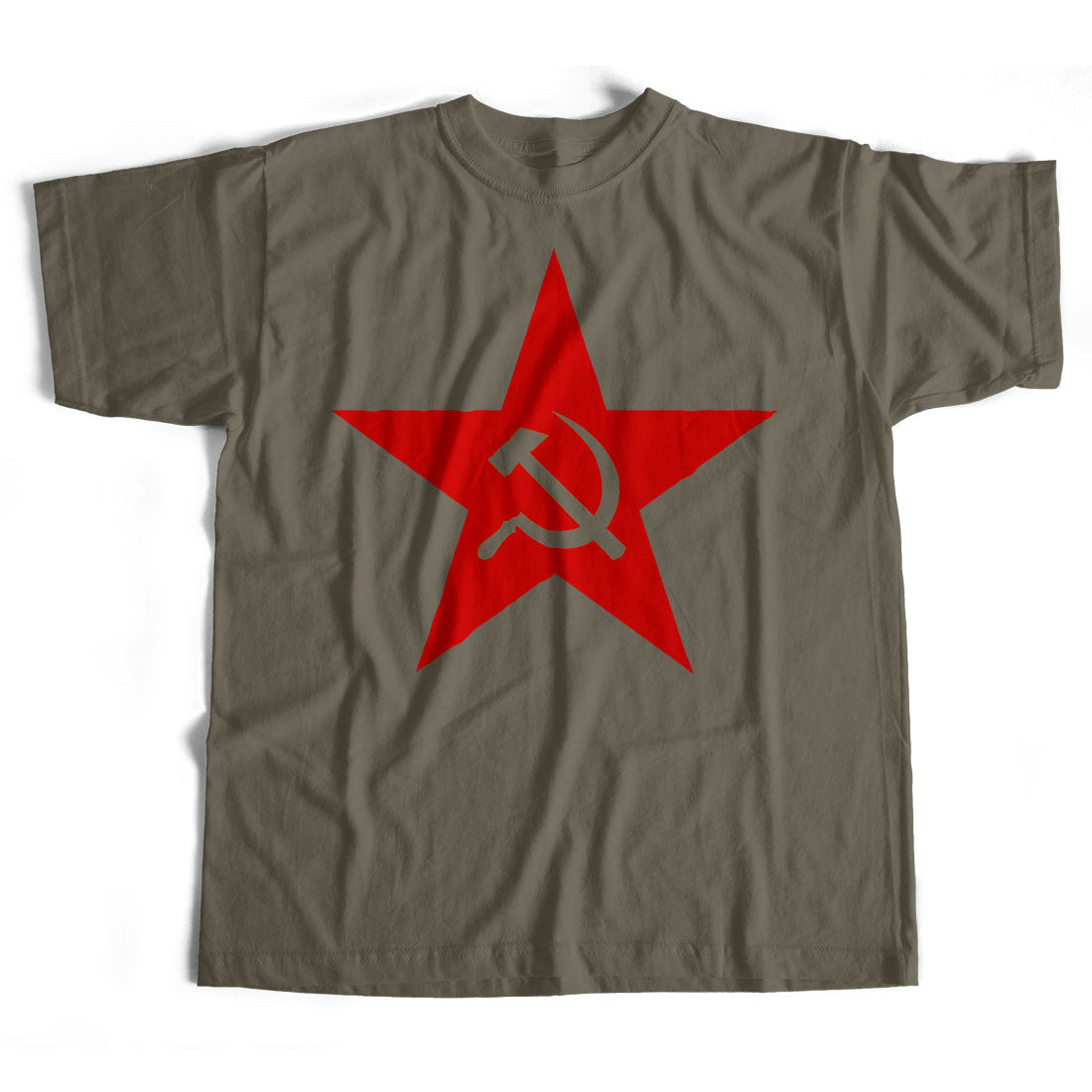 Classic Soviet Communism Cold War T Shirt - Red Army Star