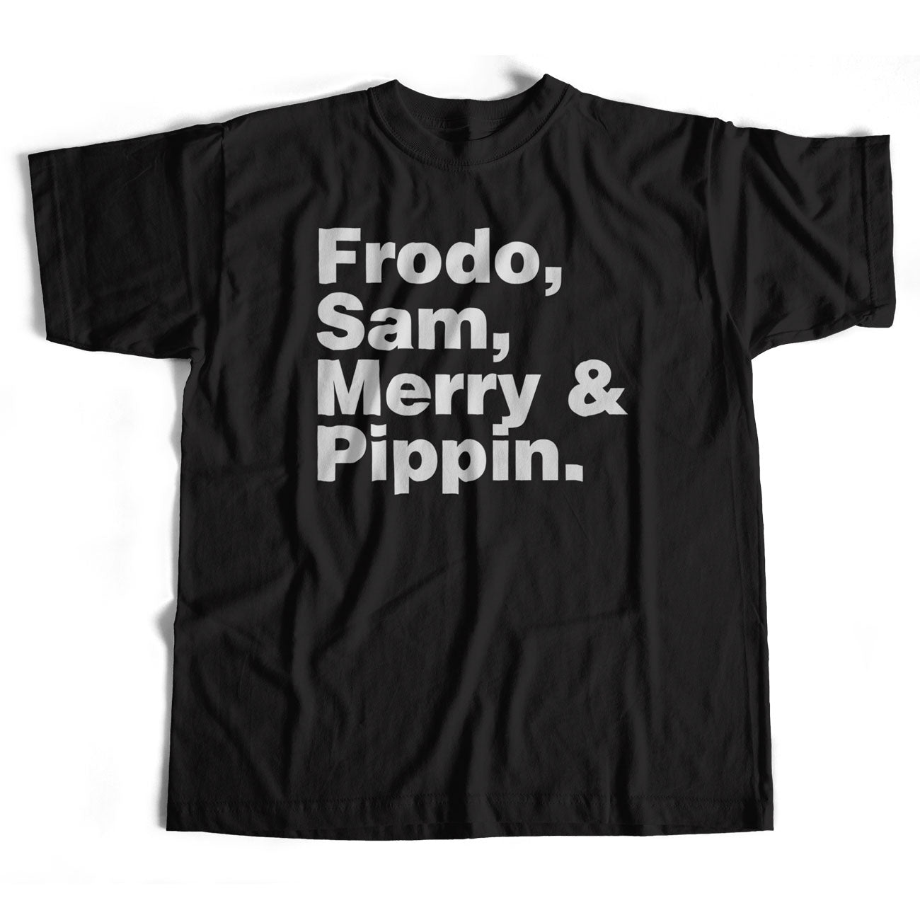 Frodo, Sam, Merry & Pippin Names T shirt for Lord Of The Rings afficionados