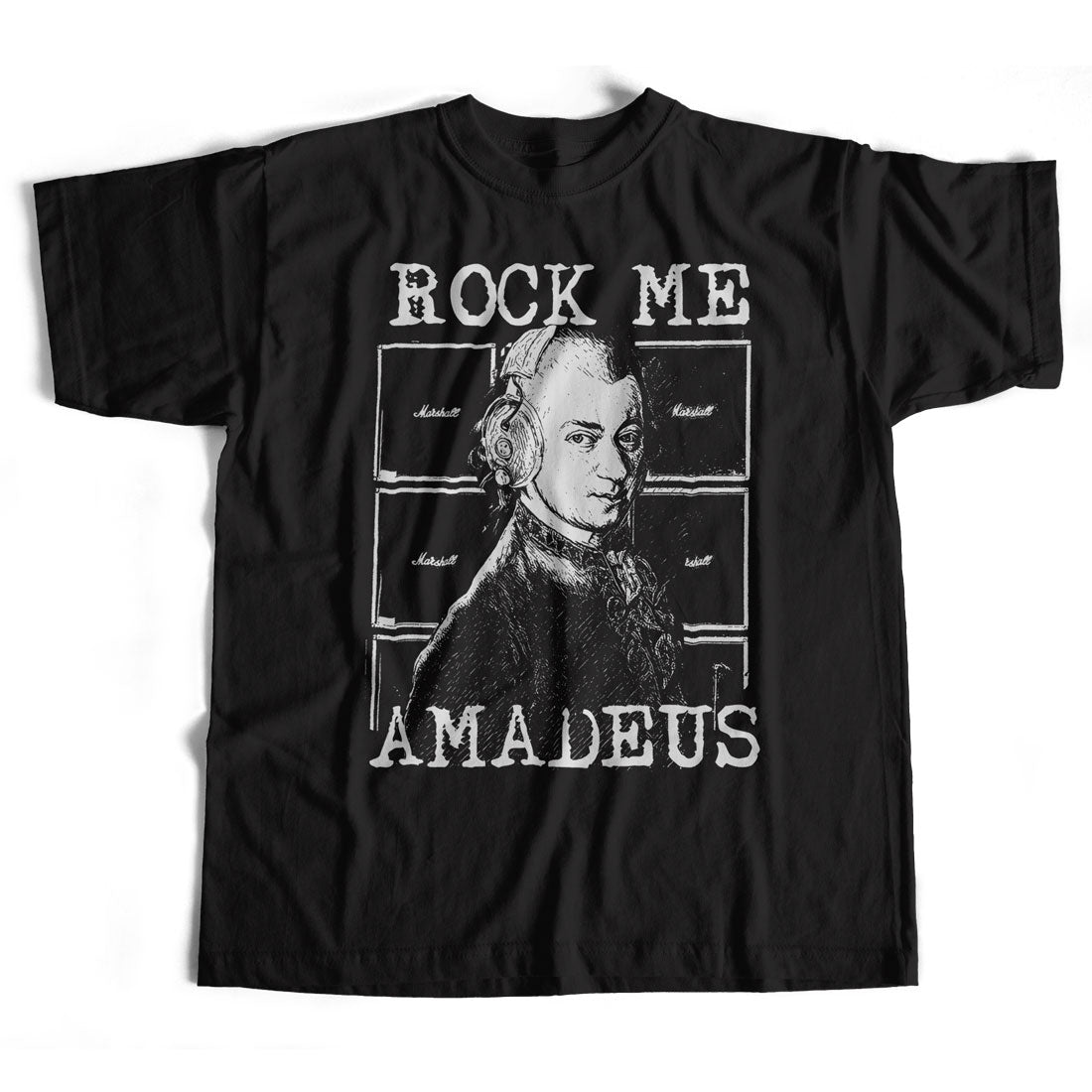 Rock Me Amadeus T Shirt - A Mozart Classical Rock Mashup